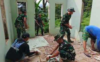 Kodim 0621 Kabupaten Bogor TMMD ke 128 Sarana Ibadah dan MCK Mulai Dibangun